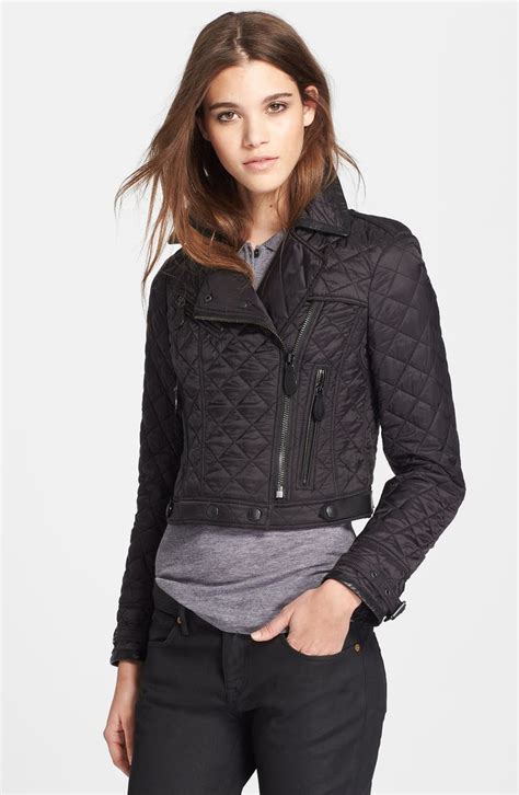 burberry brit quilted moto jacket|Burberry quilted jacket nordstrom.